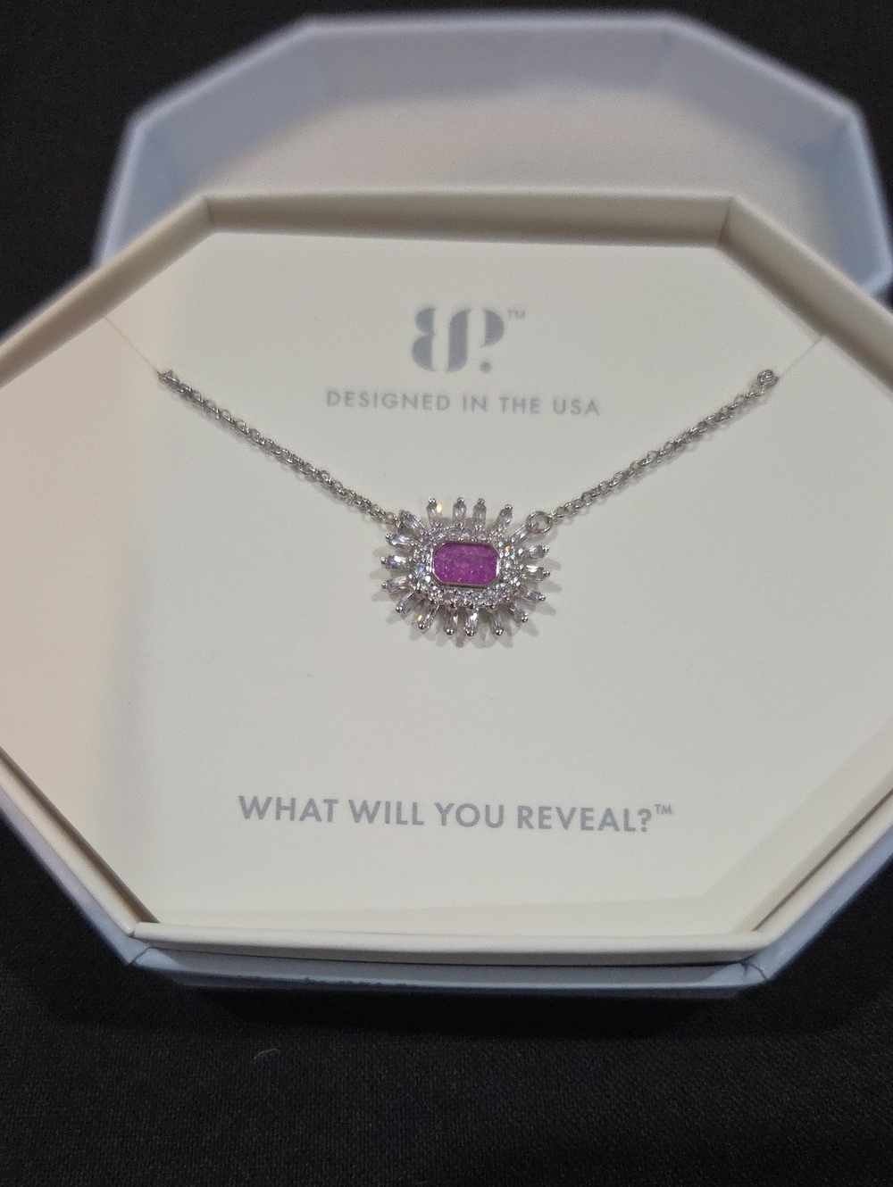 BOMB PARTY NECKLACE - LAVENDER CRYSTAL